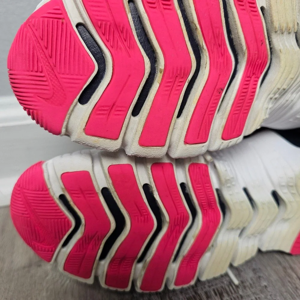 Nike Free Metcon 4 Women Size 8 Training Shoes White Pink Abstract CZ0596-101 - Picture 5 of 12